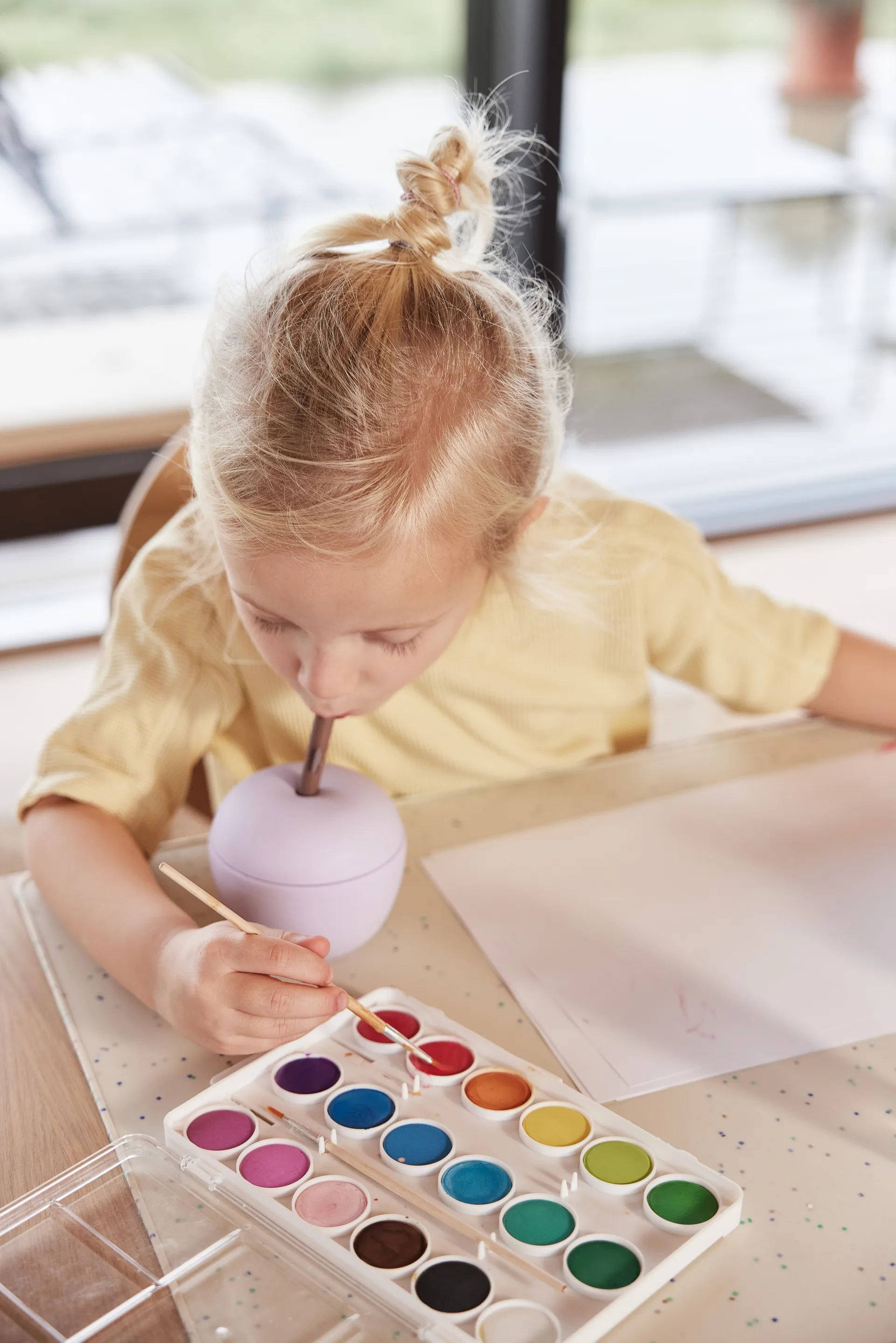 Apple potje met deksel, Lavender OYOY