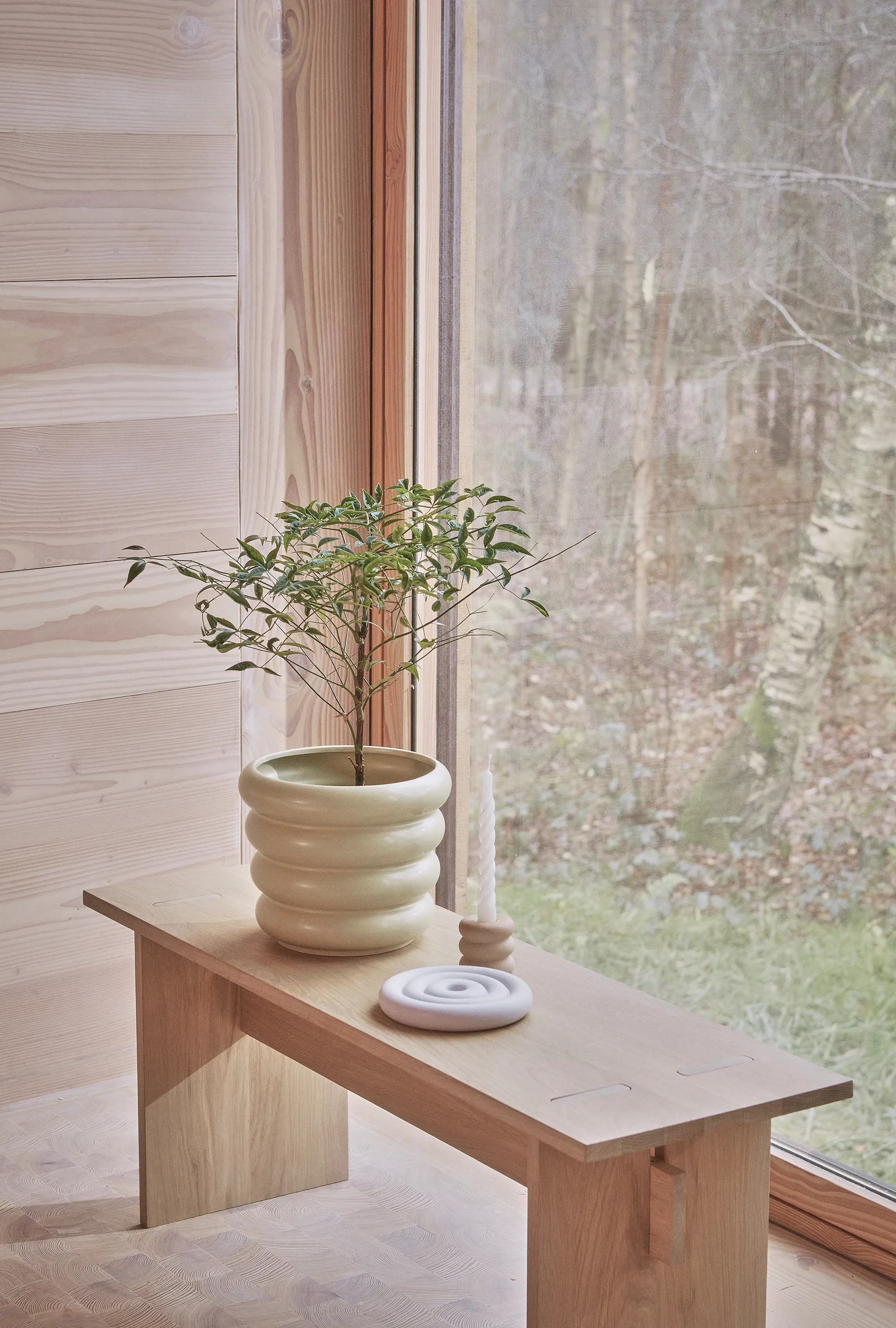 Awa bloempot groot Ø25,7 cm, Butter OYOY