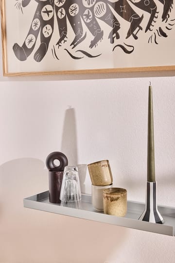 Bakku wandplank large 16x80 cm - Aluminium - OYOY