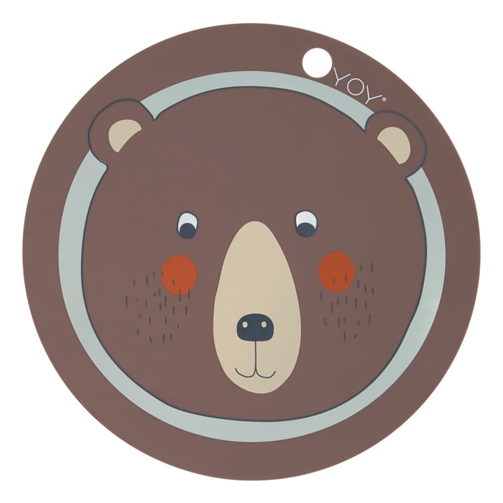 Bear placemat - bruin - OYOY
