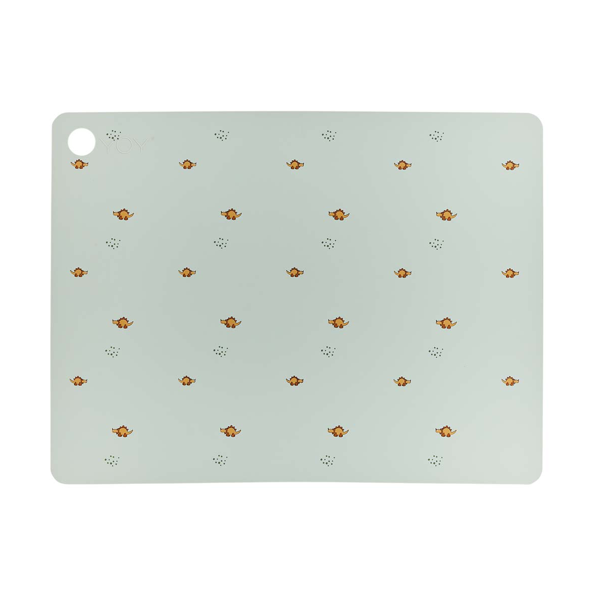 OYOY Billy Dino tafelmat 34x45 cm Pale green | Scandinavisch Interieur | Placemats | Groen