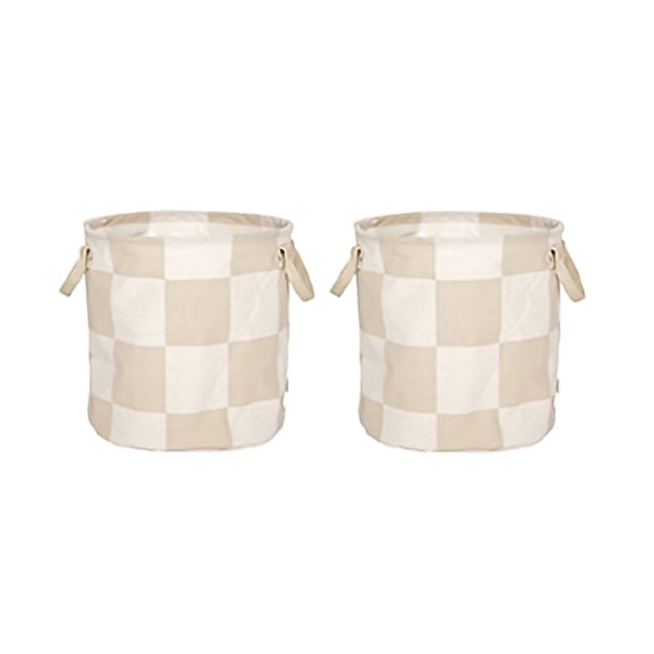 Chess opbergmanden medium 2-pack - Clay-offwhite - OYOY