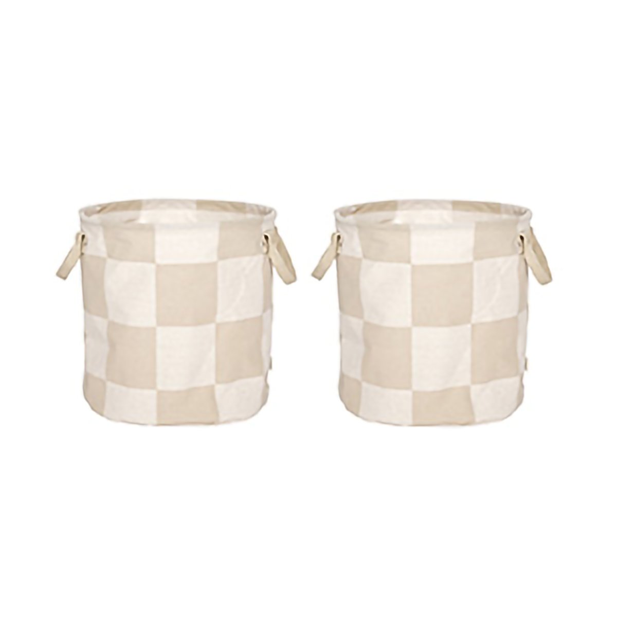 OYOY Chess opbergmanden medium 2-pack Clay-offwhite