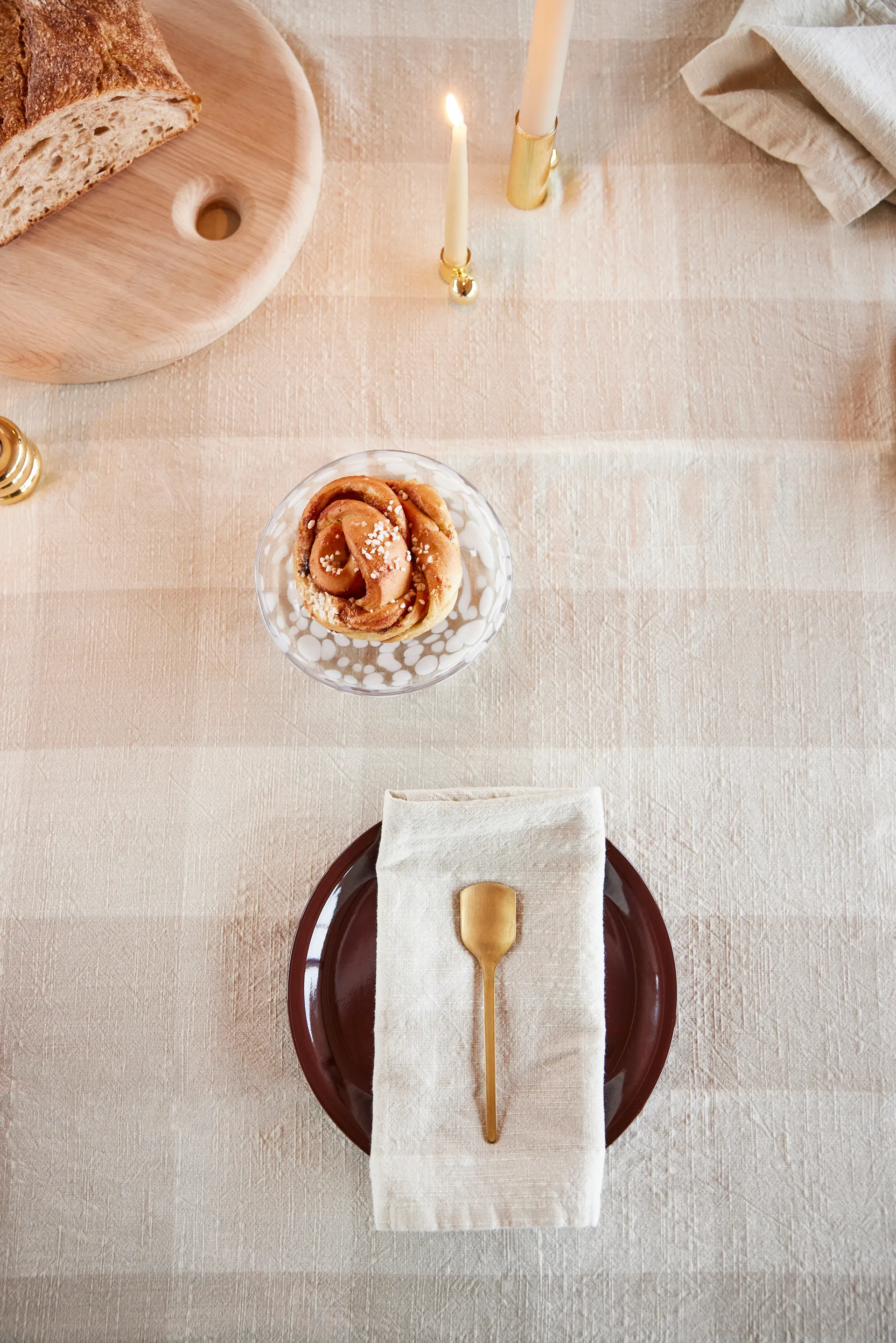 Chess  tafelkleed 260x140 cm, Clay OYOY