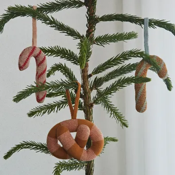 Christmas Pretzels kersthanger 4-pack - Multi - OYOY