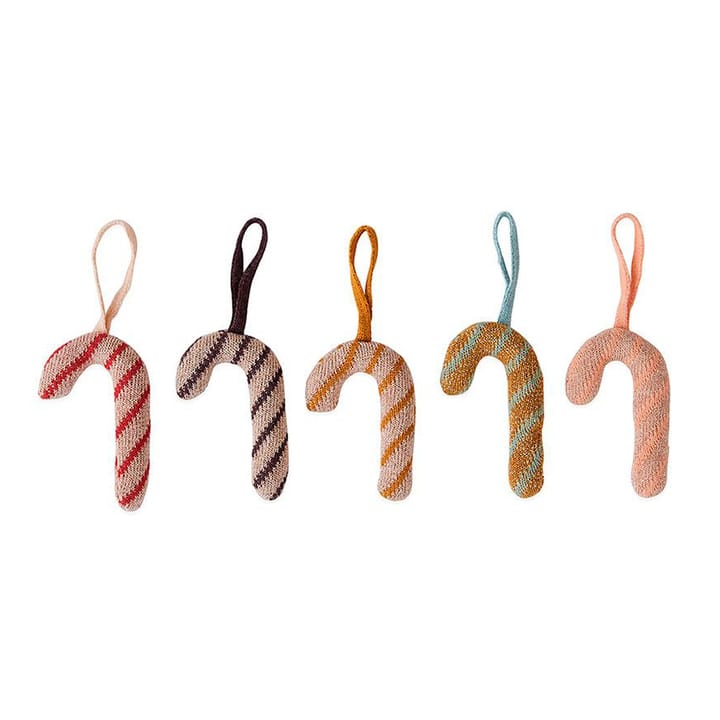 Christmas Sugar Canes kersthanger 5-pack, Multi OYOY