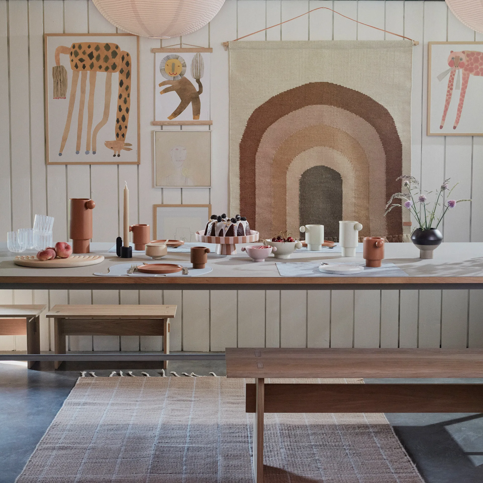 Follow the rainbow muurdecoratie 100x124 cm, Choko OYOY