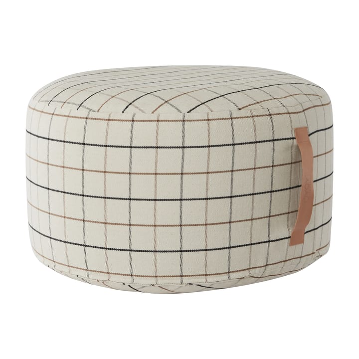 Grid poef Ø65 cm - Off white - OYOY