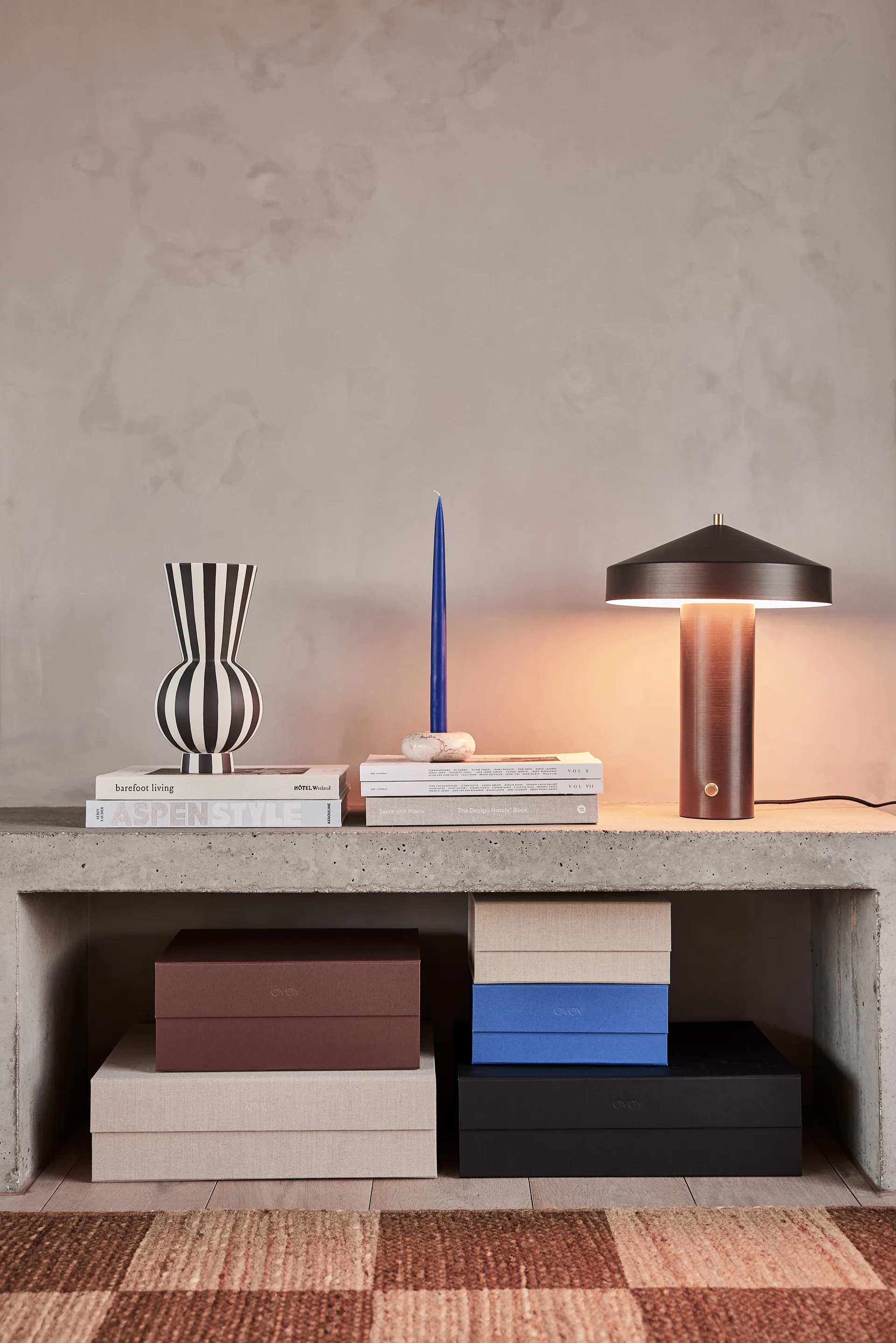 Hako opbergdoos 18x25 cm, Clay melange OYOY