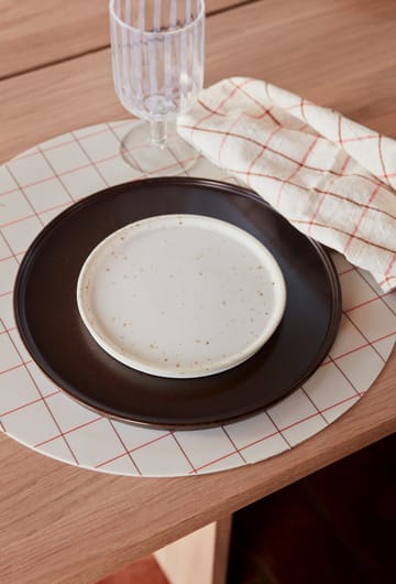 Hokei placemat Ø39 cm 2-pack - Offwhite - OYOY