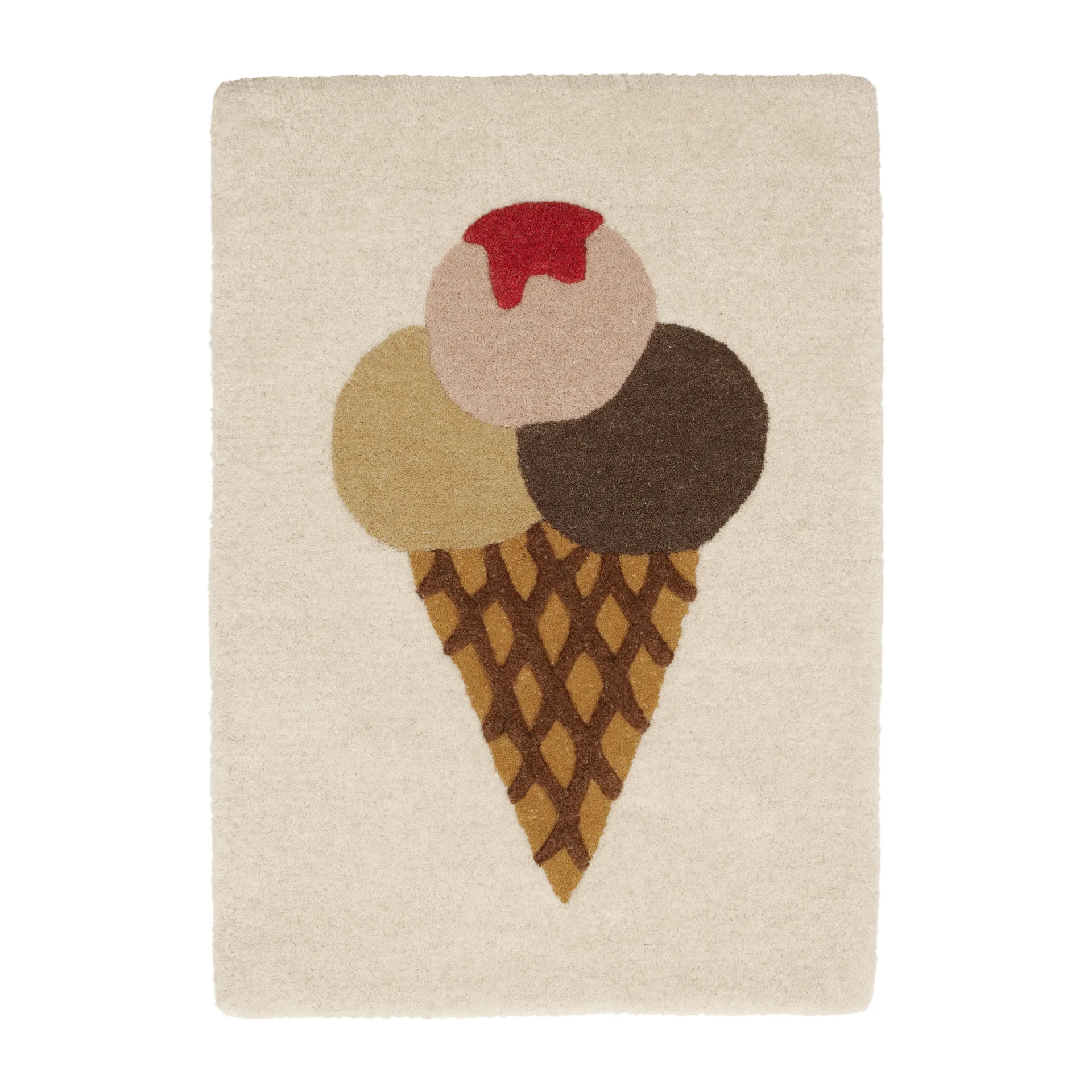 Ice Cream Tufted kindervloerkleed 45x65 cm, Multi OYOY