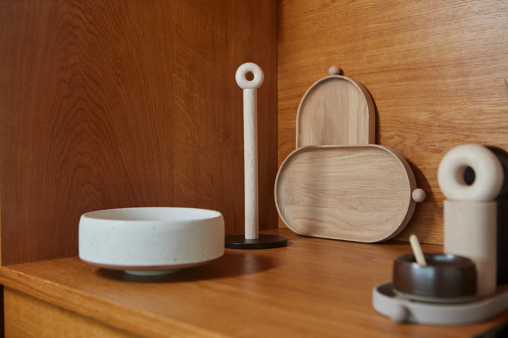 Inka houten dienblad 18x34 cm, Nature OYOY