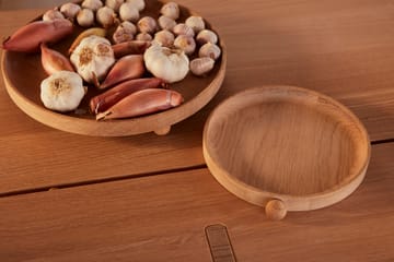 Inka houten dienblad rond Ø20 cm - Nature - OYOY
