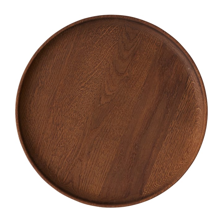 Inka houten dienblad rond Ø30 cm - Dark - OYOY