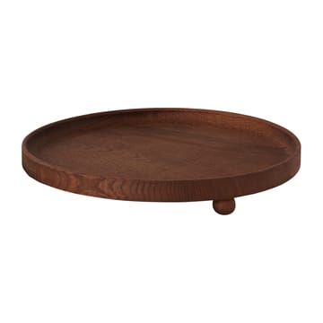 Inka houten dienblad rond Ø30 cm - Dark - OYOY