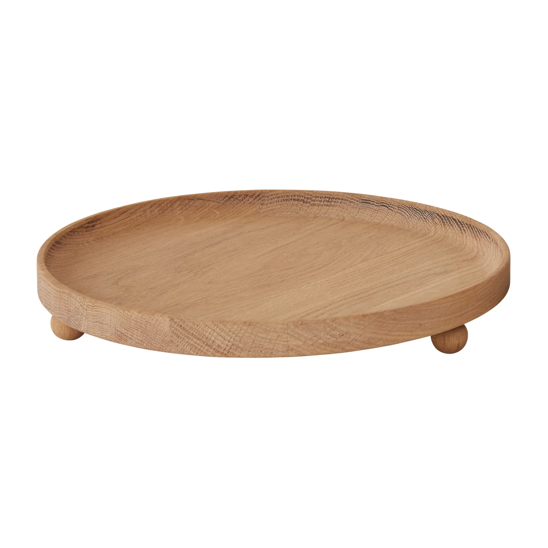 Inka houten dienblad rond Ø30 cm, Nature OYOY