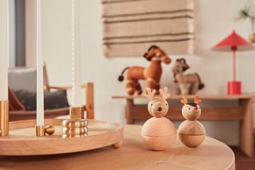 Inka houten dienblad rond Ø30 cm - Nature - OYOY