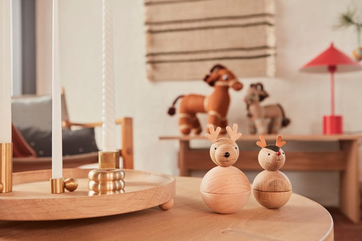 Inka houten dienblad rond Ø30 cm, Nature OYOY