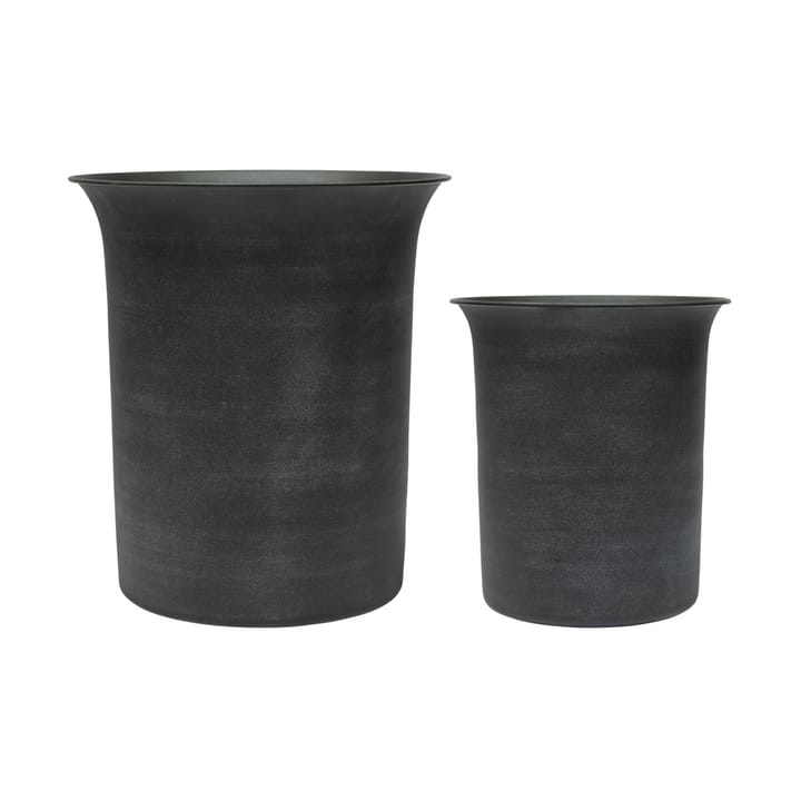 Iri metalen pot 2-delig - Stone - OYOY