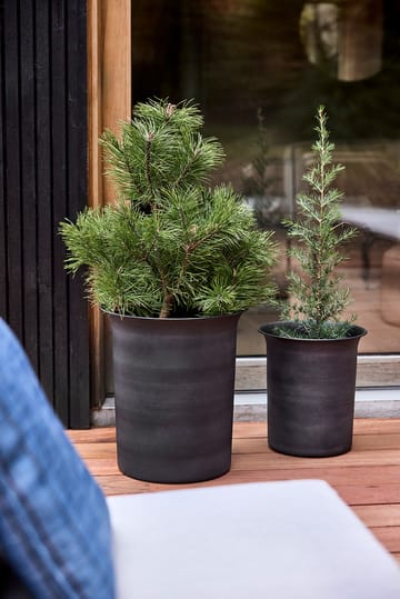 Iri metalen pot 2-delig - Stone - OYOY