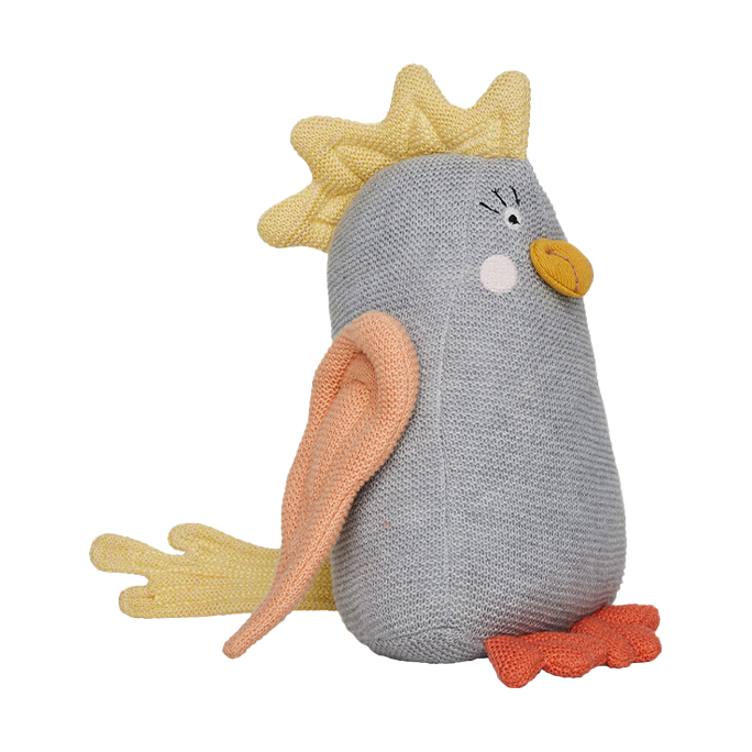 OYOY Kai parkiet knuffeldier Offwhite-peach | Scandinavisch Interieur | Kinderkamer interieuraccessoires | Multi