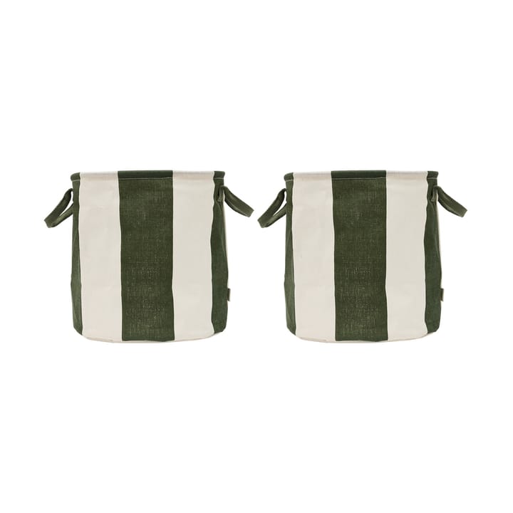 Kara opbergmand medium 32xØ32 cm 2-pack - Dark Green - OYOY