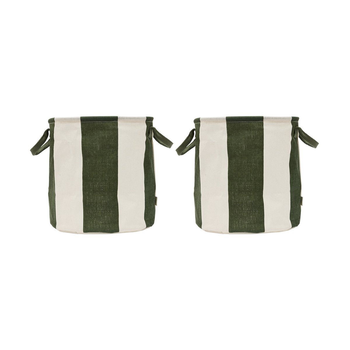 OYOY Kara opbergmand medium 32xo32 cm 2-pack Dark Green