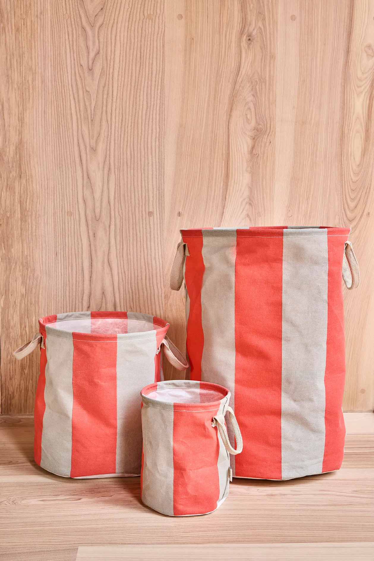 Kara opbergmand small Ø18x22 cm 2-pack, Cherry Red OYOY