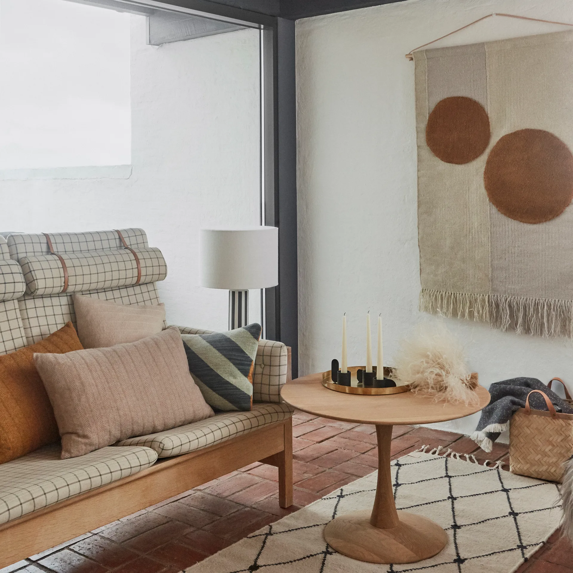 Kika muurdecoratie 80x120 cm, Beige-bruin OYOY