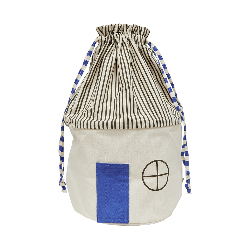 OYOY Koya opbergmand large Optic Blue | Scandinavisch Interieur | Opbergmanden | Grijs