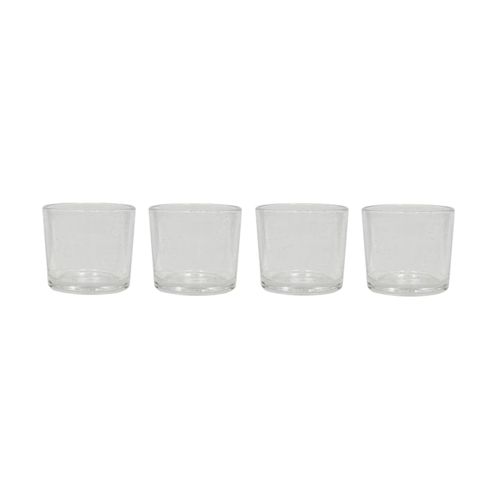 Kuki drinkglas 4-pack - Clear - OYOY