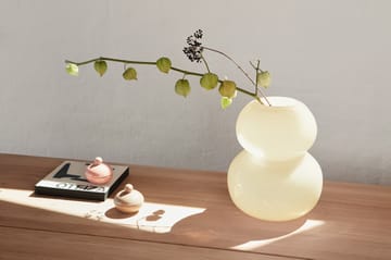 Lasi vaas 30 cm - Vanilla - OYOY
