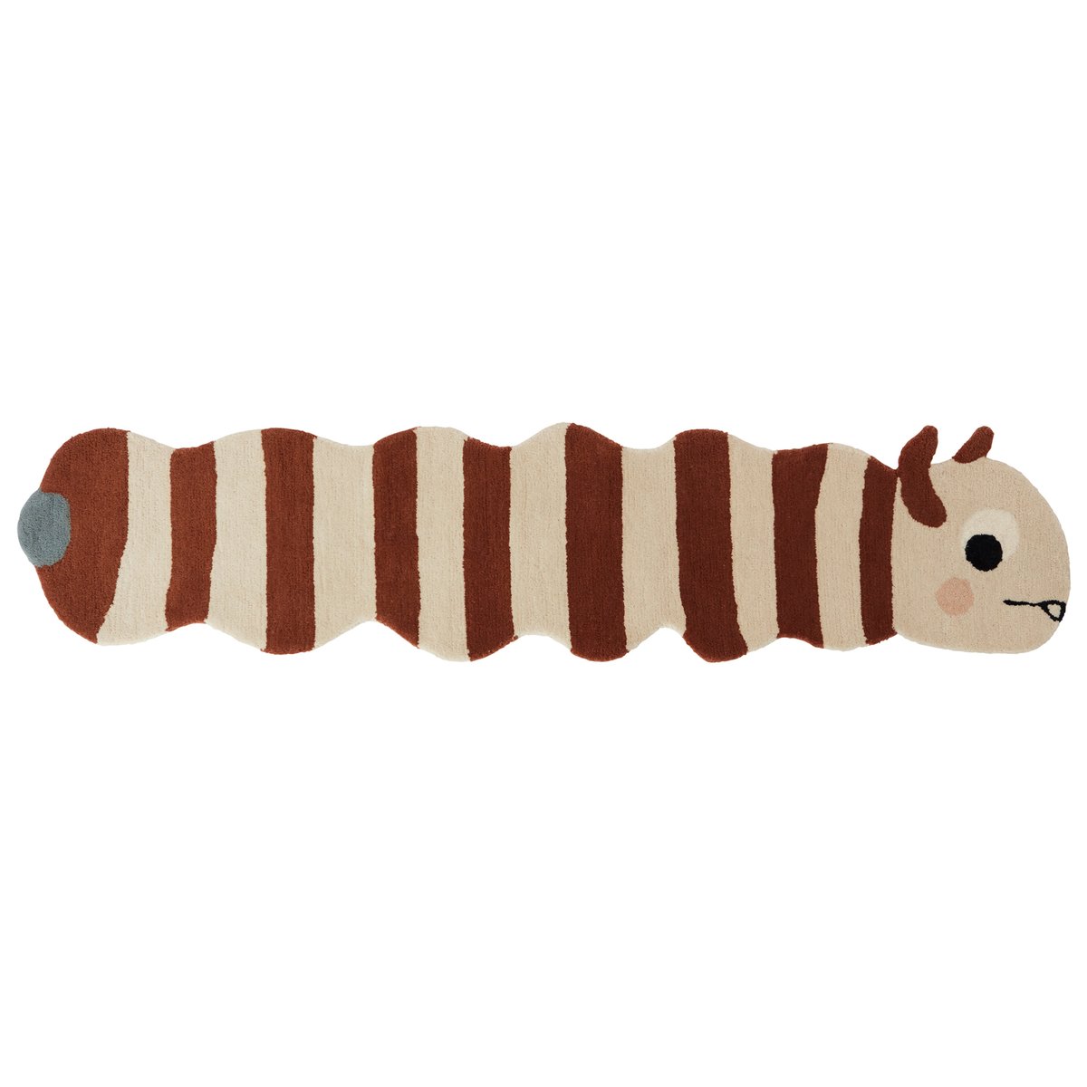 OYOY Leo larv vloerkleed 40x180 cm Caramel-offwhite