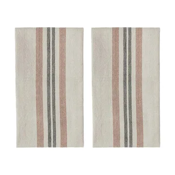 Linu keukenhanddoek 2-pack - Caramel - OYOY