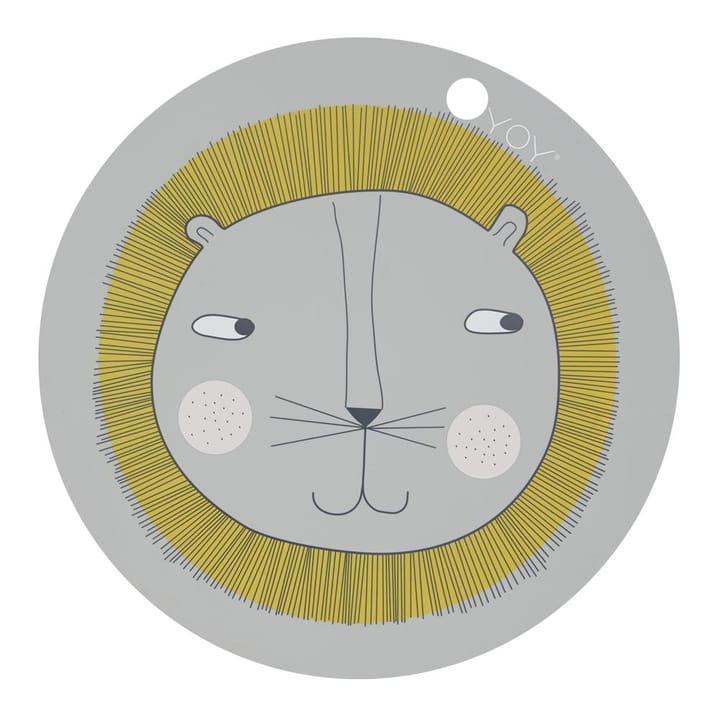 Lion placemat - grijs - OYOY