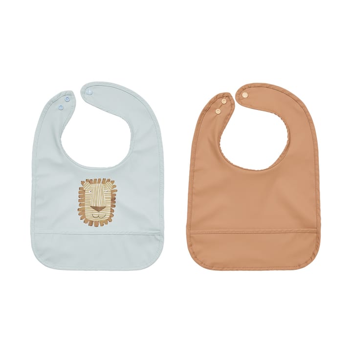 Lobo Lion slabbetje 2-delig - Caramel-ice Blue - OYOY