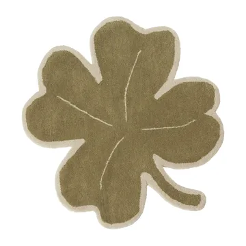 Lucky Clover vloerkleed 95x95 cm - Green - OYOY