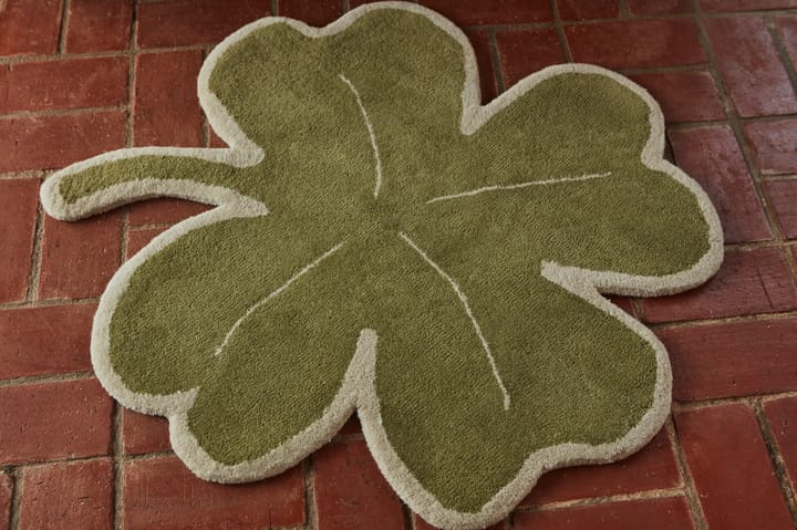 Lucky Clover vloerkleed 95x95 cm, Green OYOY
