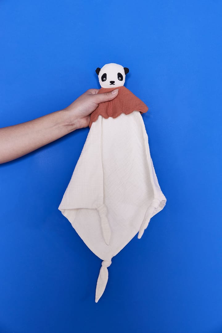 Lun Lun Panda knuffeldoekje 40x40 cm, Offwhite OYOY