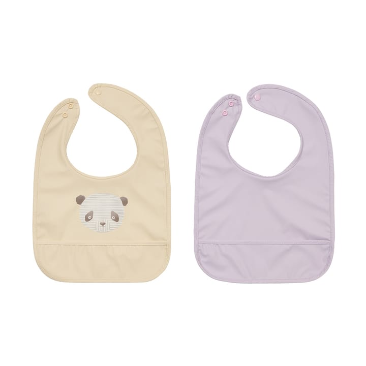 Lun Lun panda slabbetje 2-delig - Vanilla-lavender - OYOY