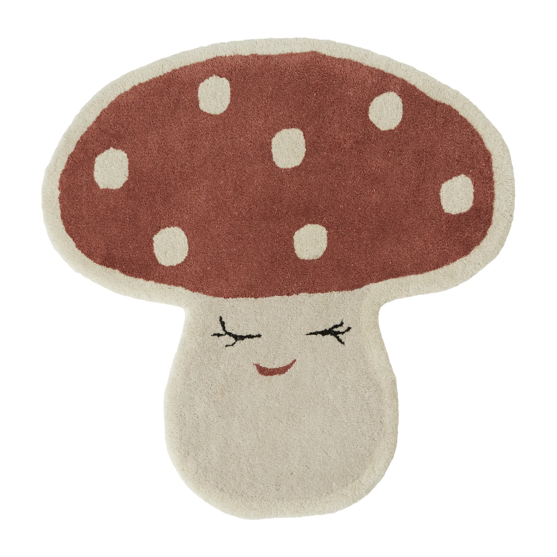 Malle mushroom vloerkleed 75x77 cm, Red OYOY