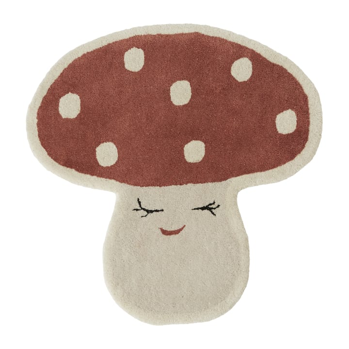 Malle mushroom vloerkleed 75x77 cm - Red - OYOY