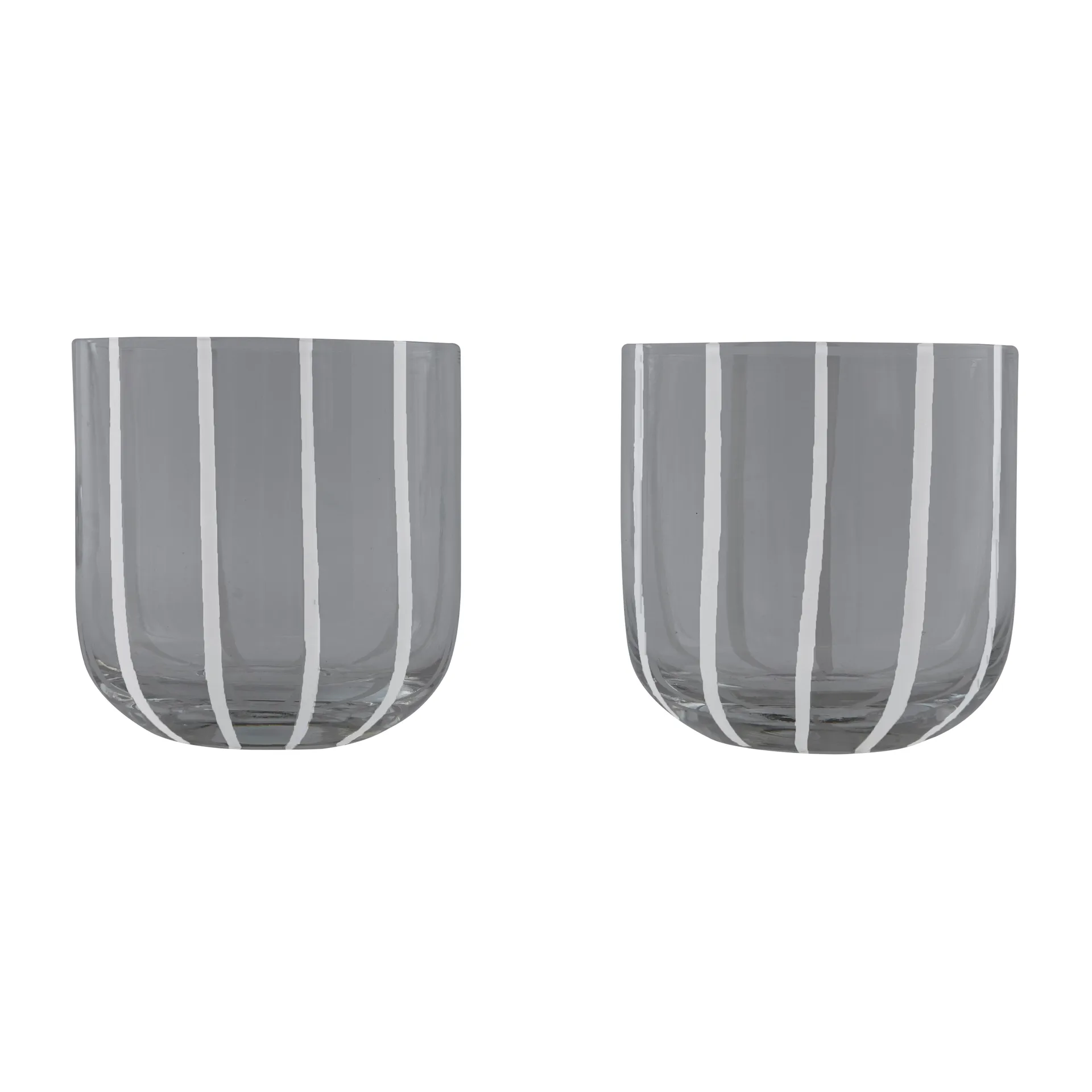 Mizu drinkglas 2-pack, Grey-white OYOY