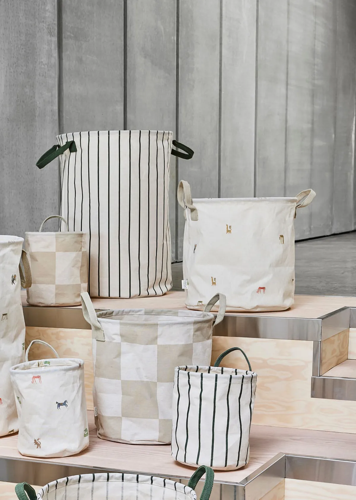 Moira opbergmand medium Ø32x32 cm 2-delig, Multi OYOY