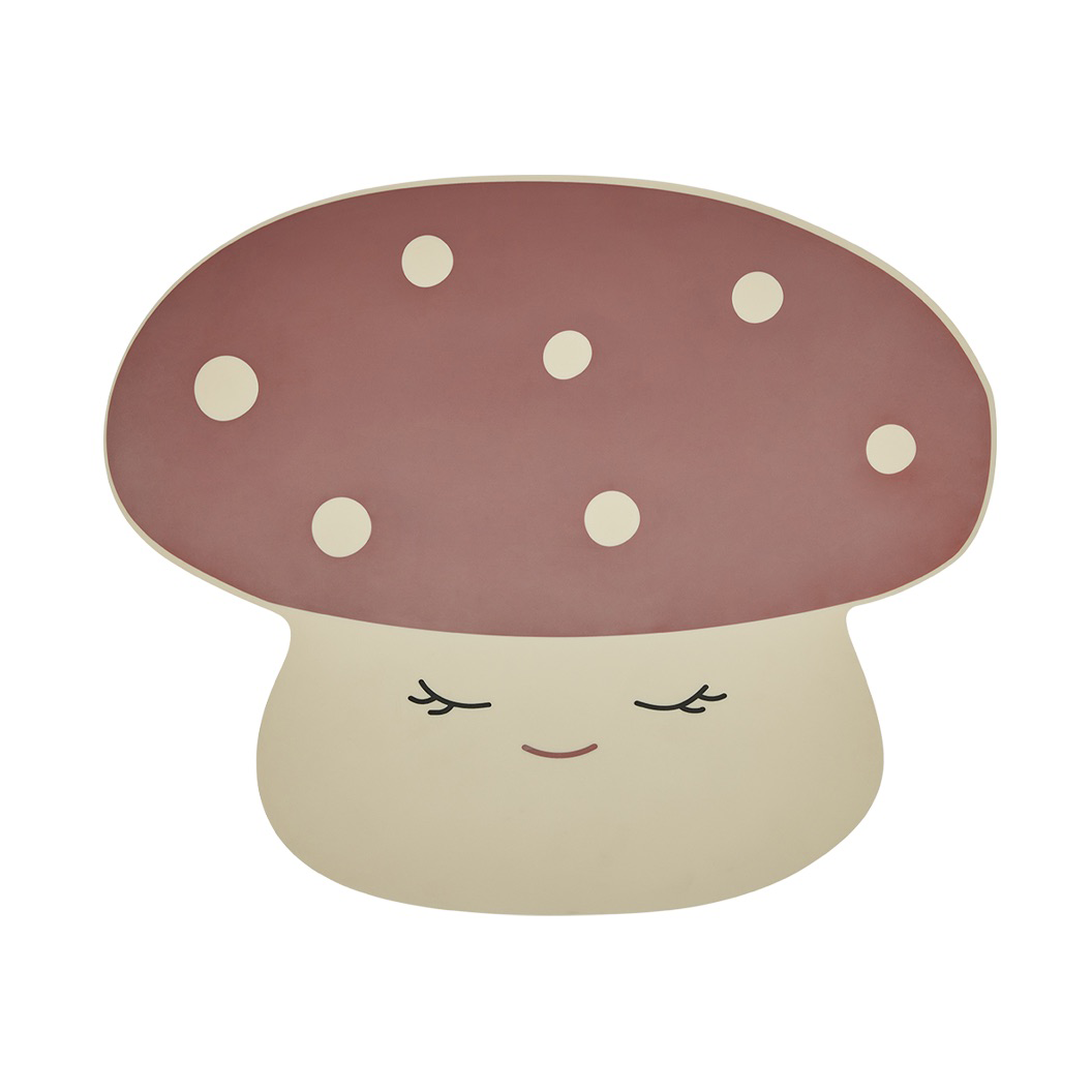 OYOY Mushroom placemat Offwhite-red | Scandinavisch Interieur | Placemats | Wit