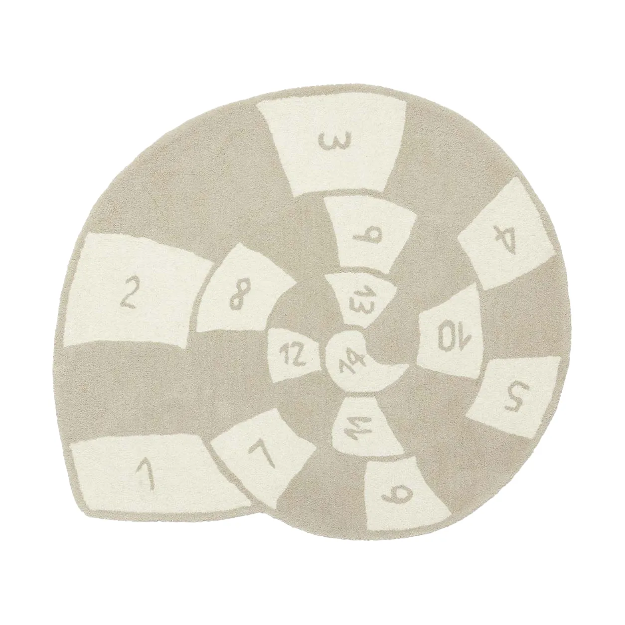 Nautilus vloerkleed, Clay-offwhite OYOY