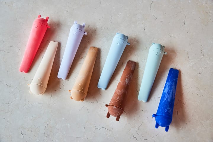 Ninka & Teddy ice pops 4-pack, Lavender-vanilla-cherry red-rubber OYOY
