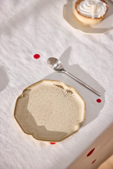 Nori dessertbord 13x15 cm 2-pack - Latte - OYOY