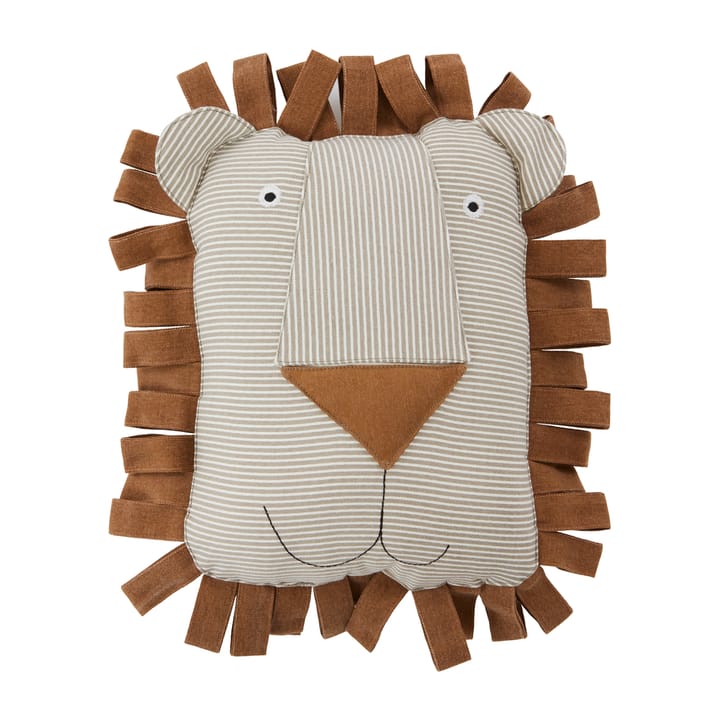 OYOY denim dierenkussen, Lobo Lion, caramel OYOY