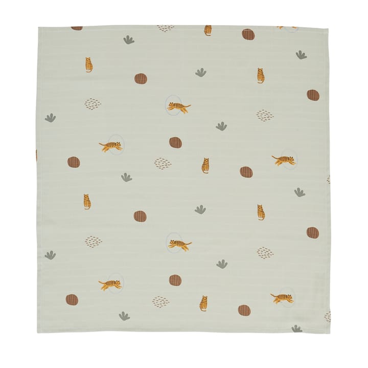 OYOY Mini Muslin Square handdoek/deken 3-pack, Tiger OYOY
